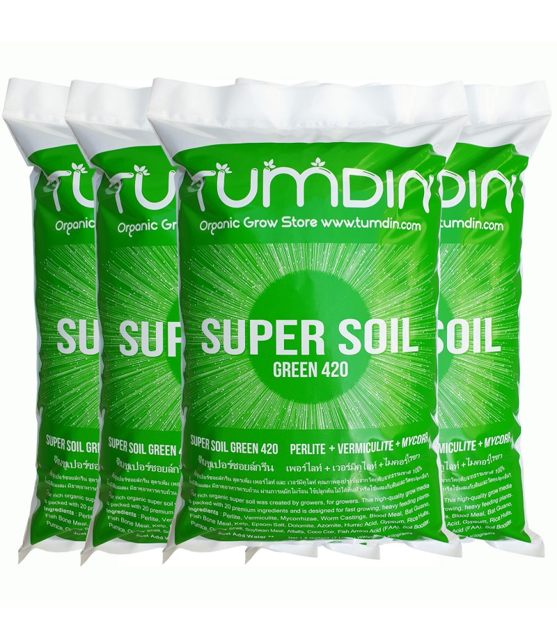 4 Packs Organic Super Soil Green 420 (620 Baht + 80 Baht Shipping Fee)